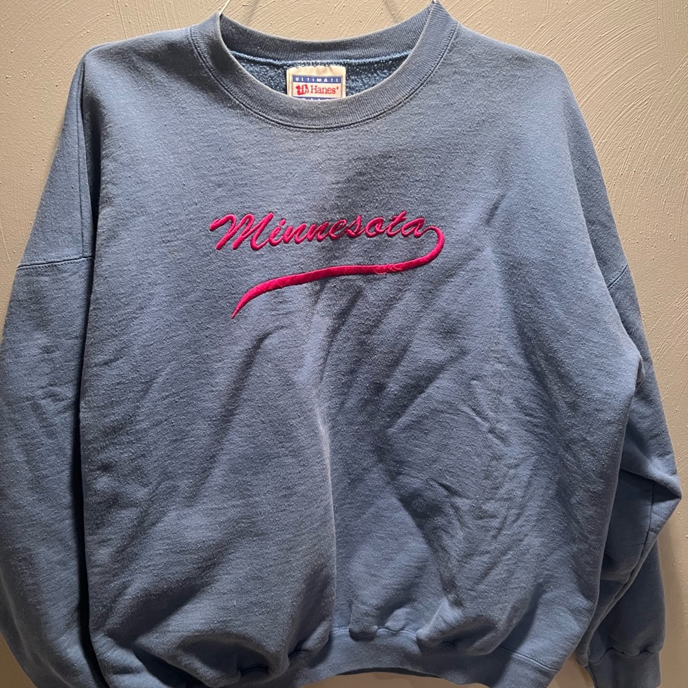 Hanes Blue Minnesota Men's Sweater